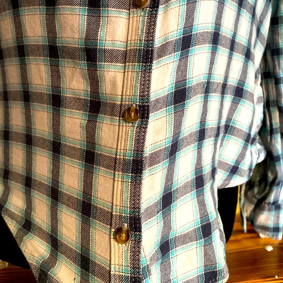 Hollister Blue Plaid Button Up Shirt - Picture 2 of 10